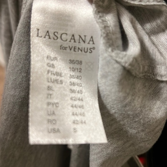 LASCANA Shirt Dress, Light Heather Gray, Size Small - Picture 6 of 6